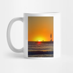 Silhouettes on the Pier Mug